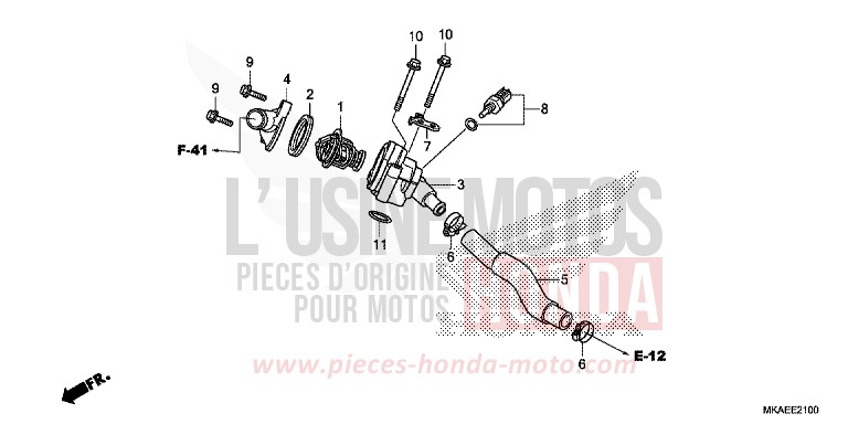 THERMOSTAT de Integra 750 CANDY CHROMOSPHERE RED (R381) 2018